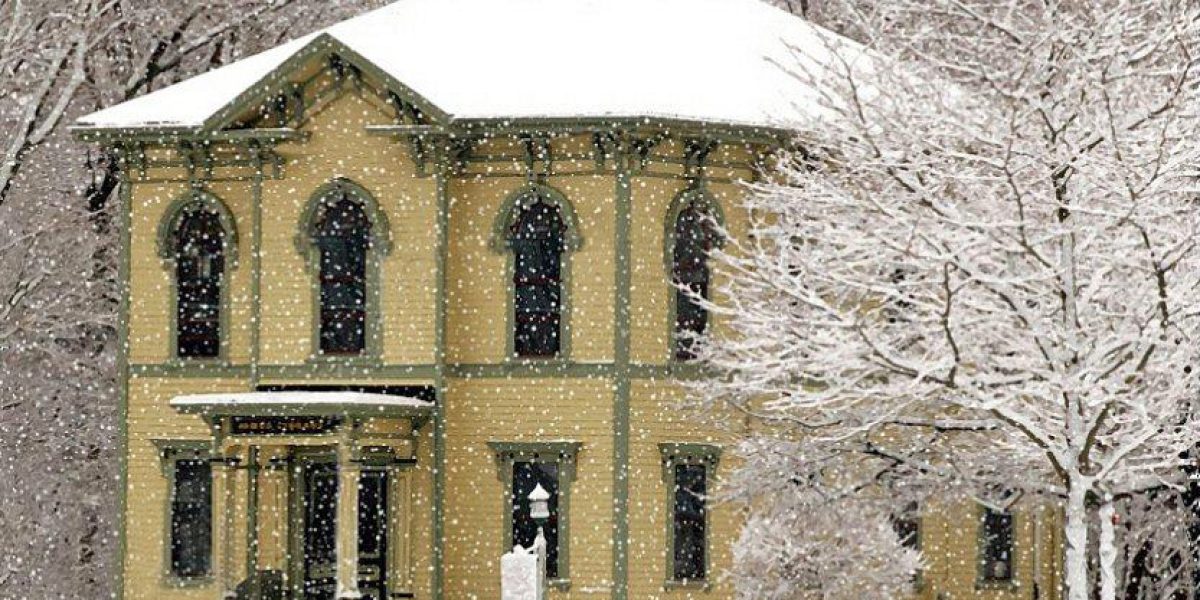 The James Library & Center for the Arts in winter, courtesy image