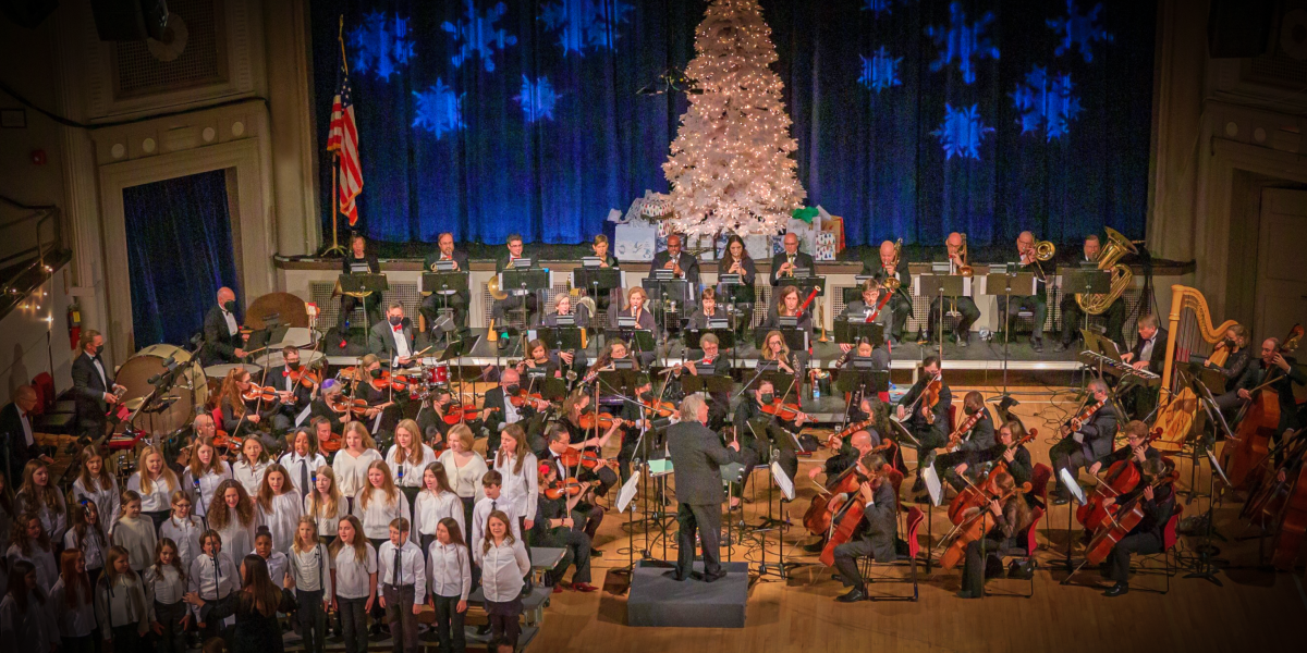 Plymouth Philharmonic Orchestra's Holiday POPS concert, image by Denise Maccaferri