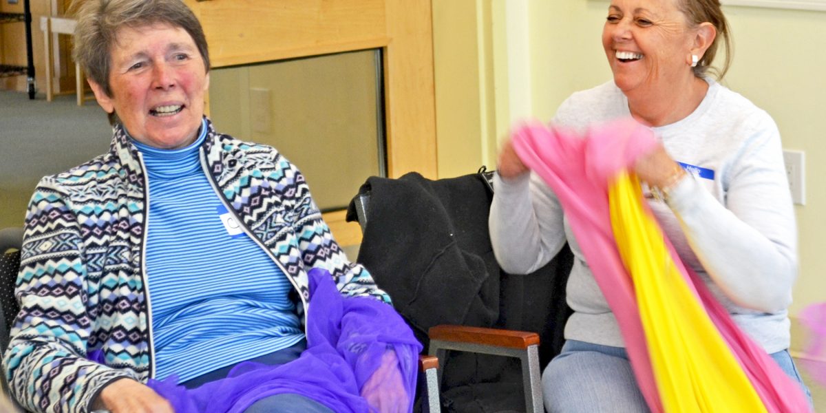 SSC offers Memory Cafe programs in Duxbury and Hingham, where individuals with memory loss and their care partners come together in a safe and supportive environment and join in creative arts activities.